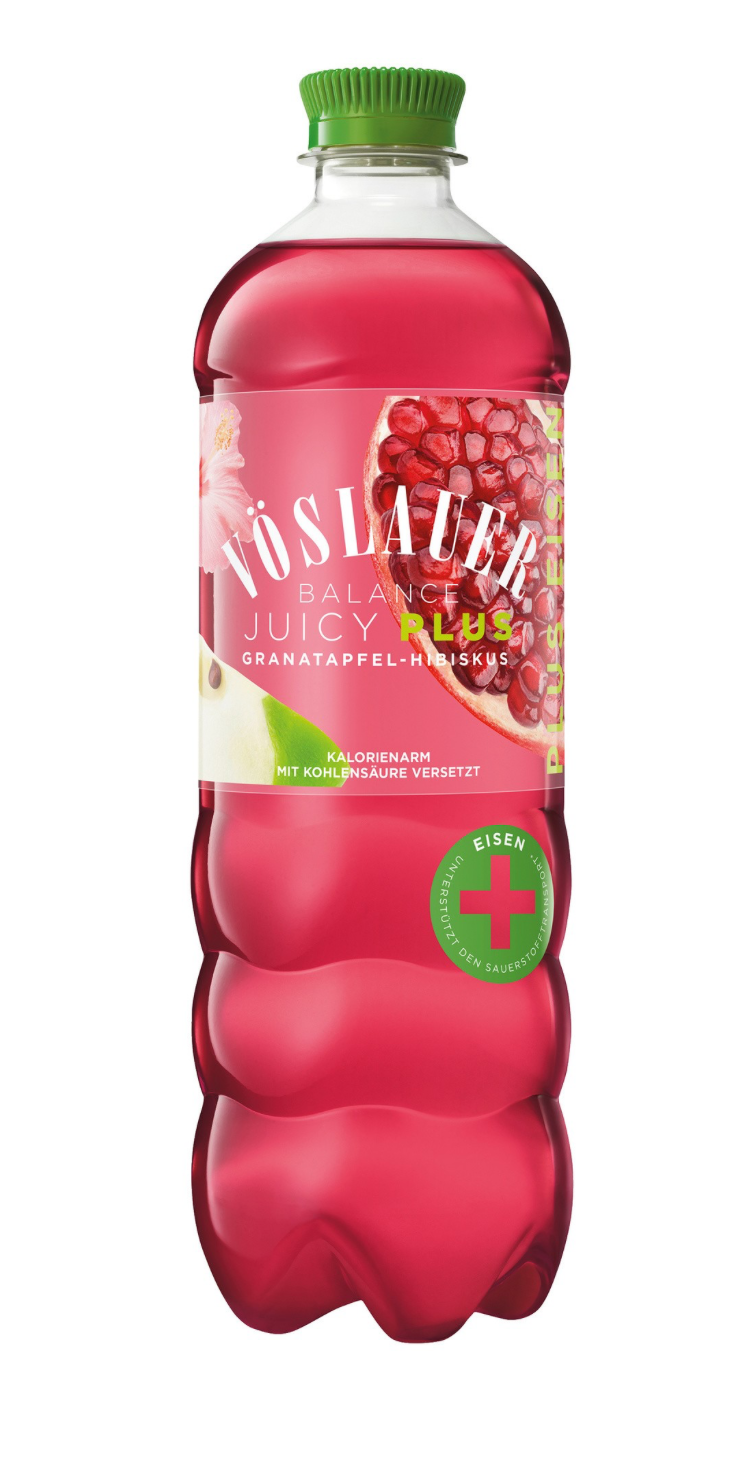 Vösl Bal.Juicy Plus Granatapfel Hibiskus Pet 0.75l