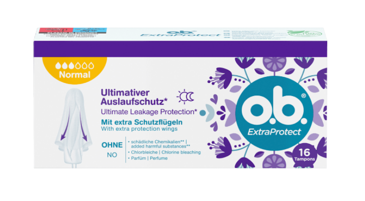 o.b. Tampons Extra Protect Normal 16 St
